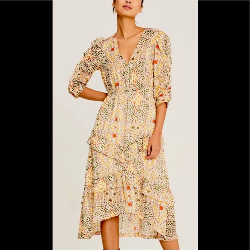 BA&SH Robe Happy Dress in Ecru, Size 10